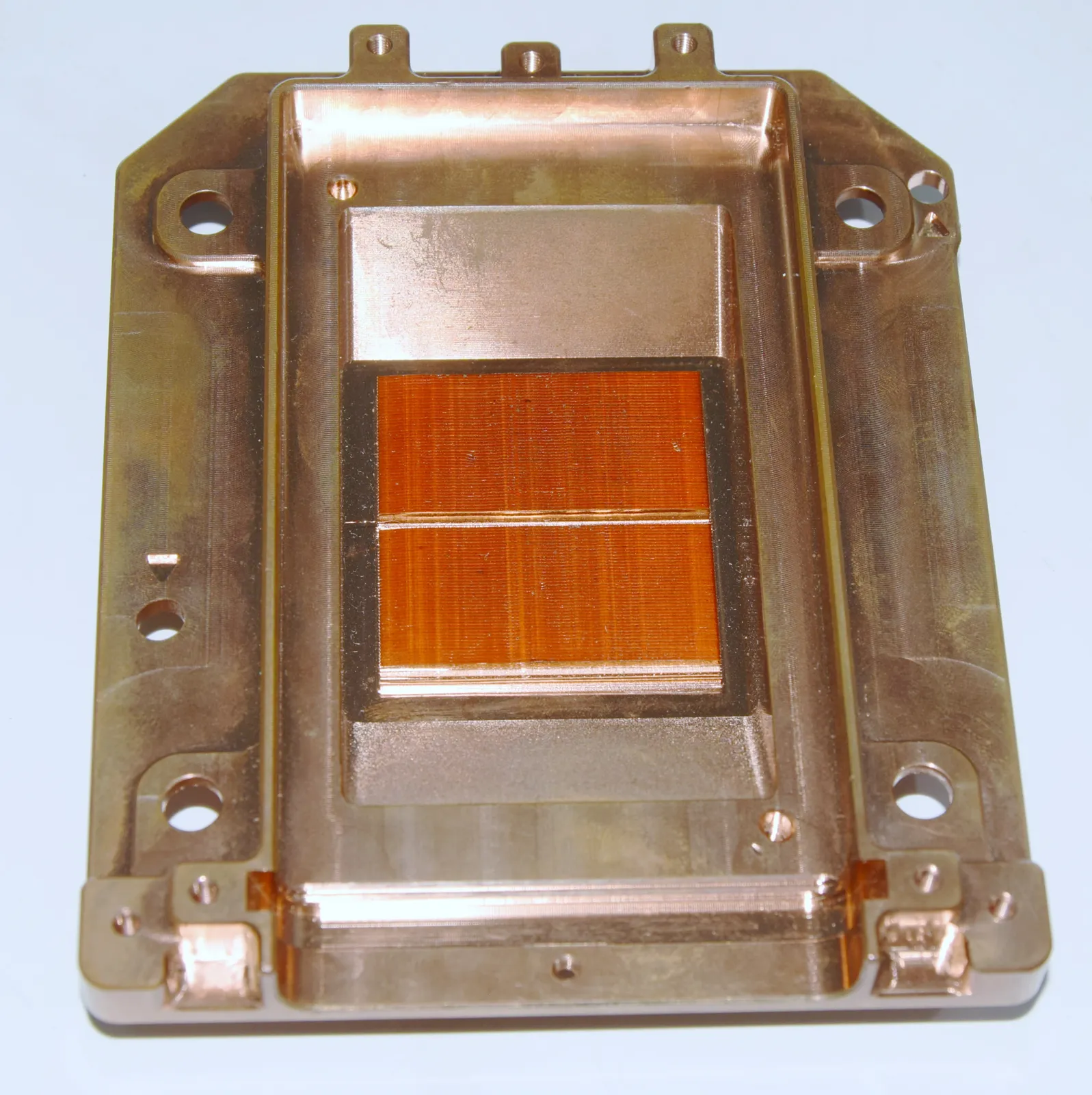 Custom GPU water cooling block