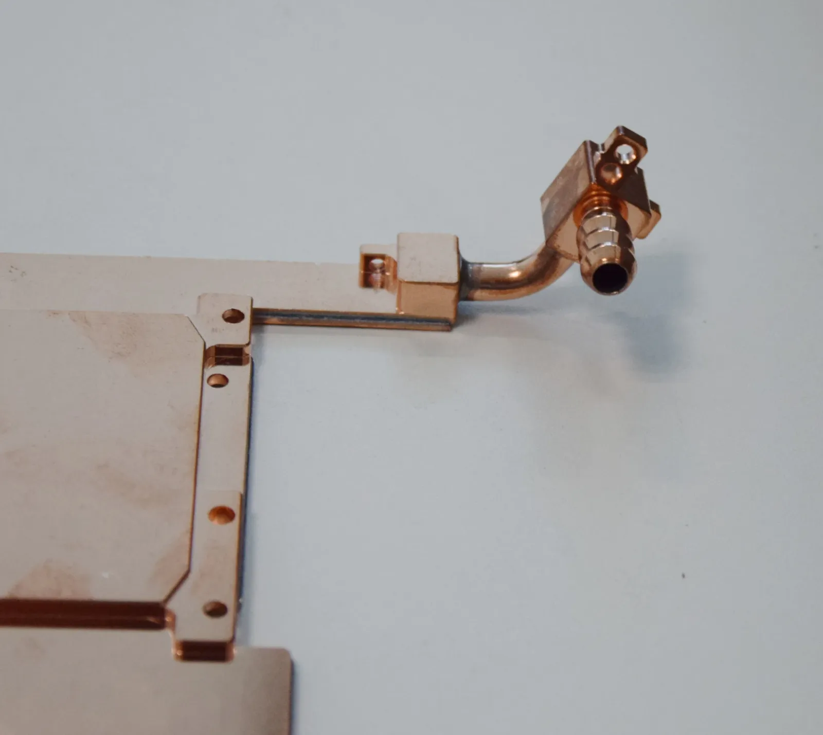 HPC Copper liquid cooling manifold inlet